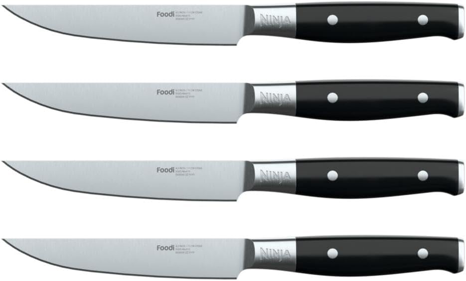 Ninja K32004 Foodi NeverDull System 4-Piece Steak Knife Set