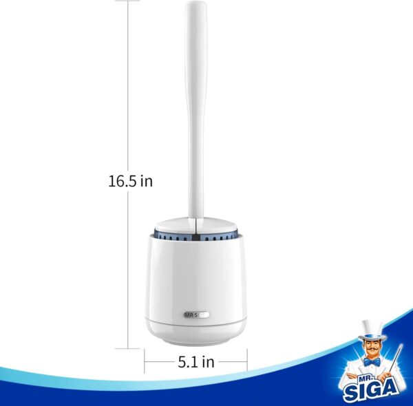 MR.SIGA Toilet Bowl Brush and Holder - Image 4