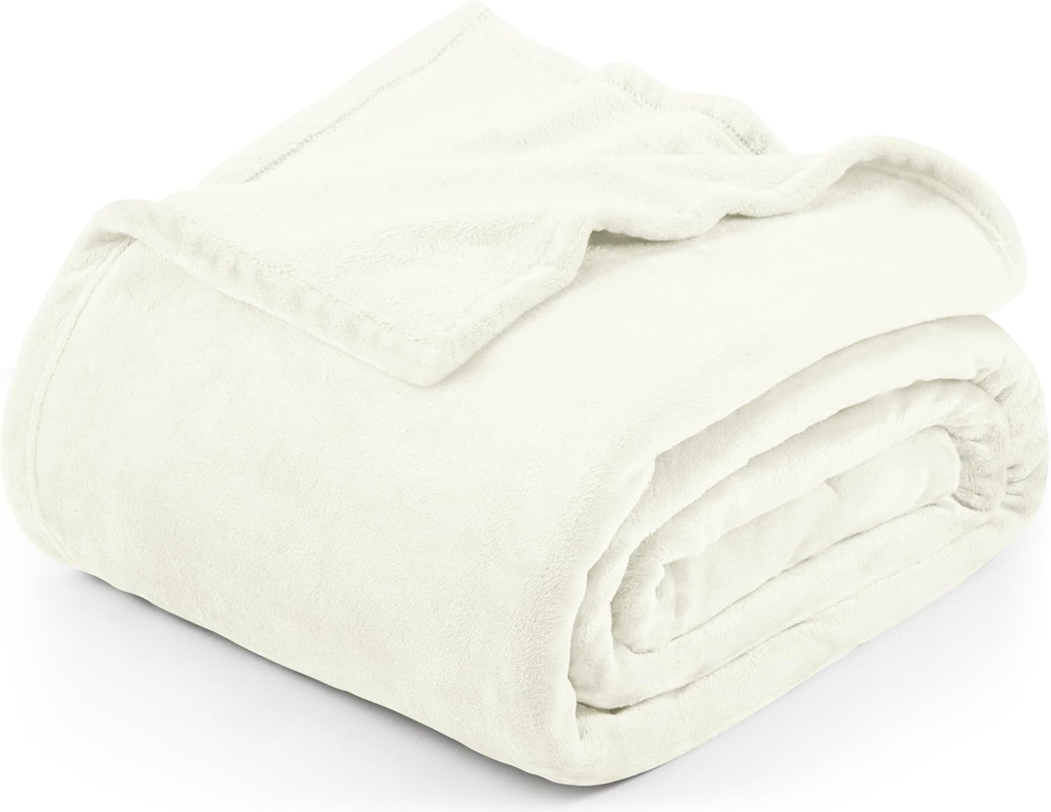 Utopia Bedding Ivory Fleece Blanket