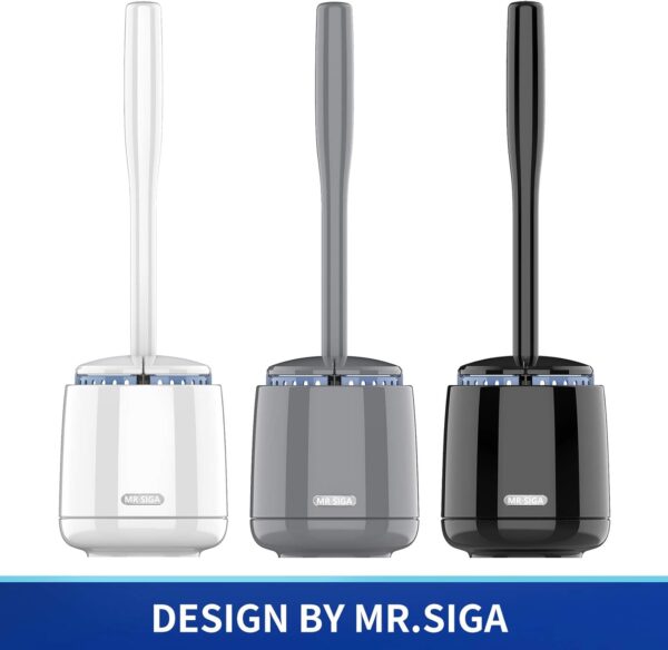 MR.SIGA Toilet Bowl Brush and Holder - Image 2