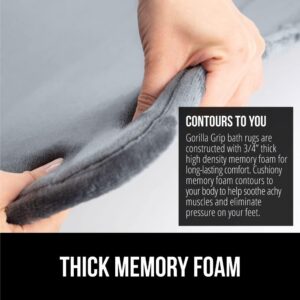 Gorilla Grip Thick Memory Foam Bath Rugs - Image 4