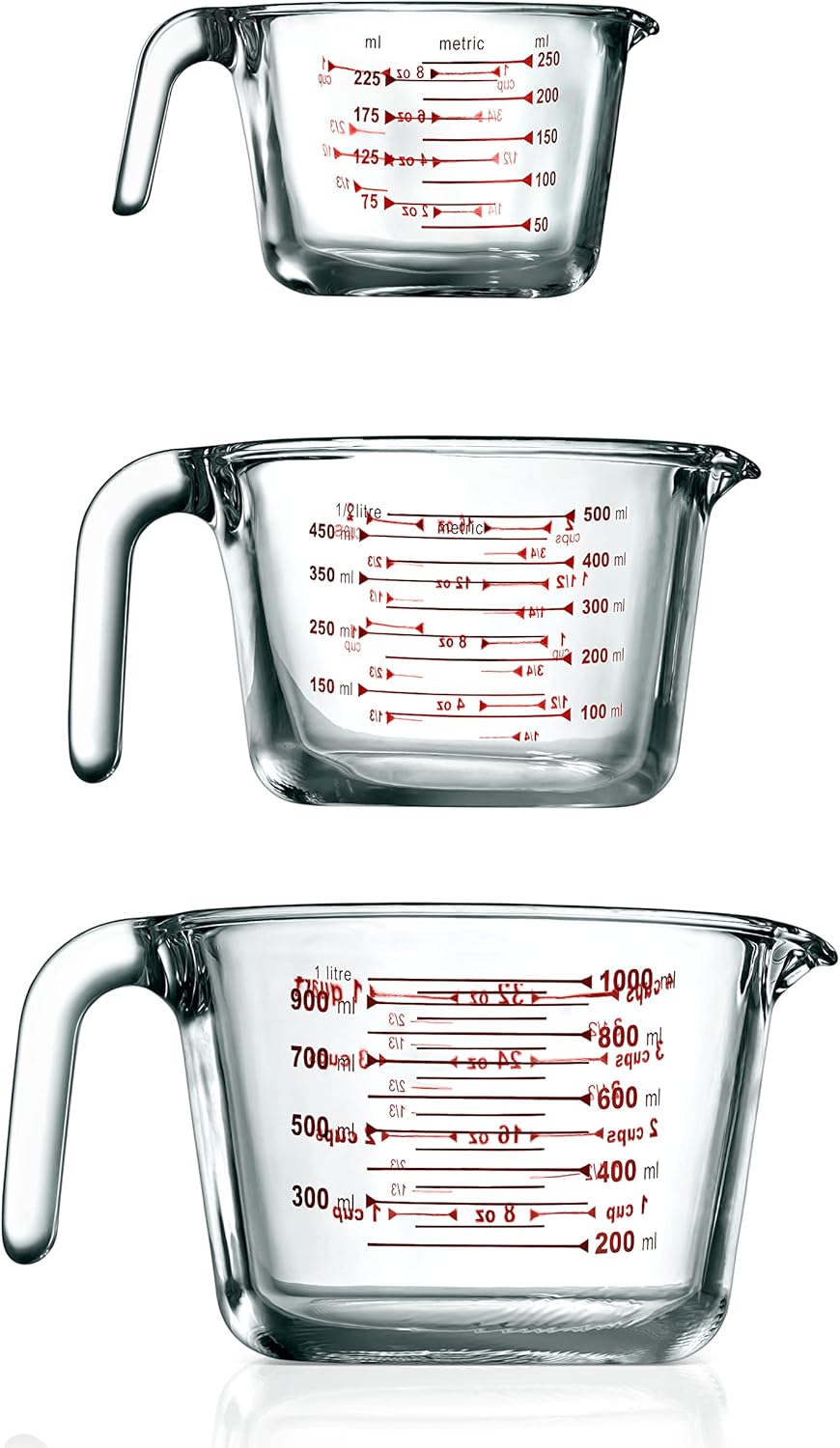 NutriChef 3 Pieces Measuring Cups