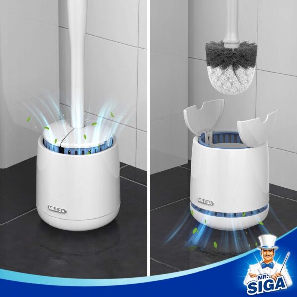 MR.SIGA Toilet Bowl Brush and Holder - Image 3