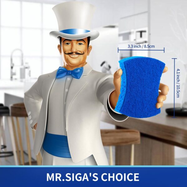 MR.SIGA Non-Scratch Cellulose Scrub Sponge - Image 2