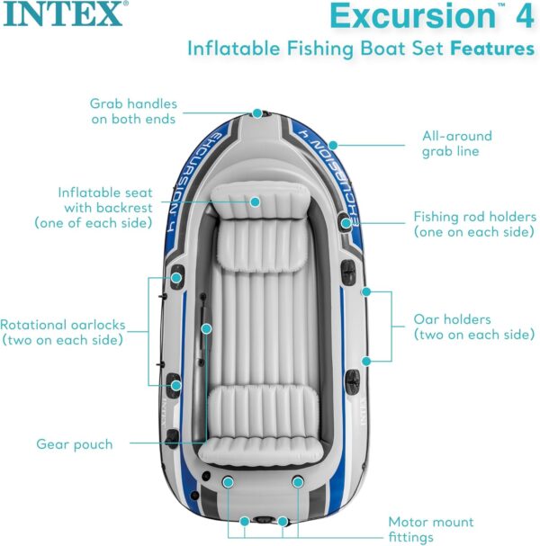 INTEX Excursion Inflatable Boat Series - Image 5