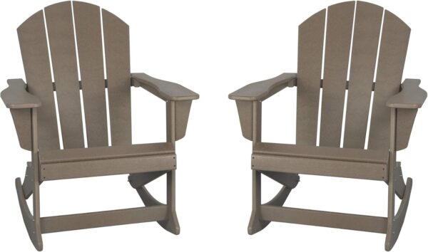 WestinTrends Malibu Outdoor Rocking Chair Set of 2 - Image 8