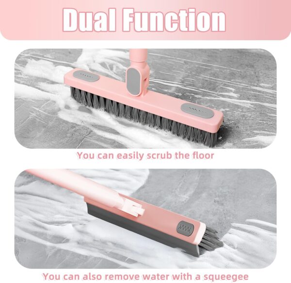 KZKR Floor Scrub Brush with Squeegee - Image 6