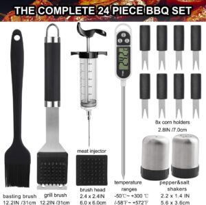 Grilljoy 24PCS BBQ Grill Tools - Image 2