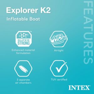 Intex  Explorer K2 Inflatable Kayak - Image 4