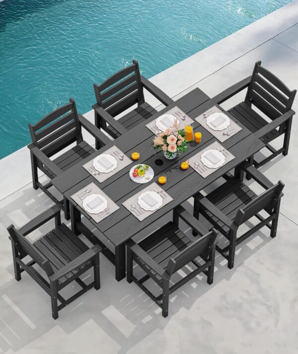 SERWALL 7-Piece Patio Dining Table Sets - Image 7