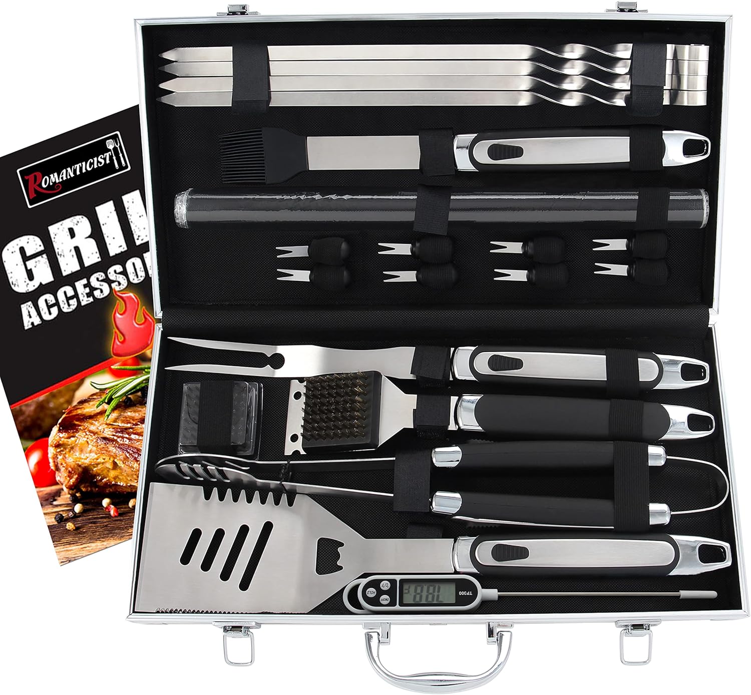 ROMANTICIST 21pc BBQ Grill Accessories