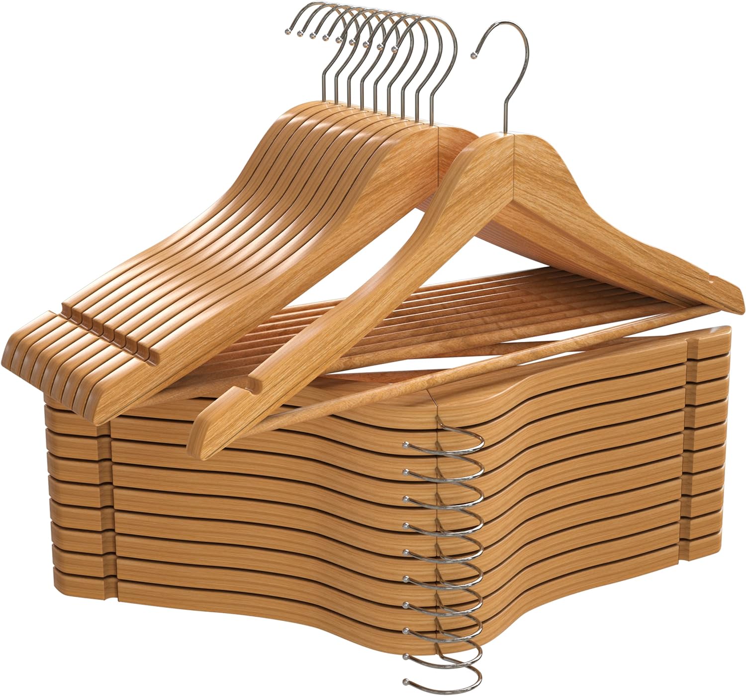 Utopia Home Premium Wooden Hangers