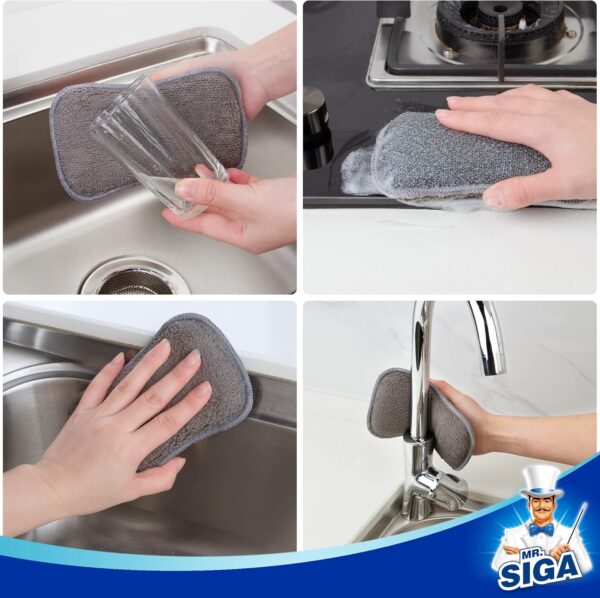 MR.SIGA Dual-Sided Scrub Sponges - Image 6