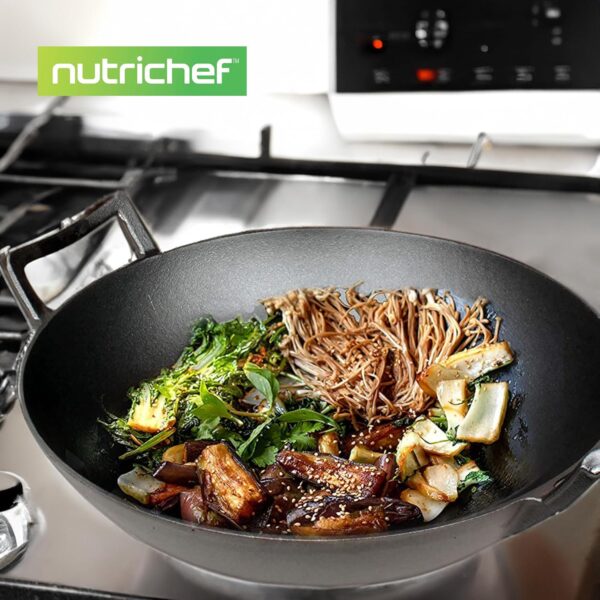 NutriChef Pre-Seasoned Cast Pan-5.8 QT - Image 5