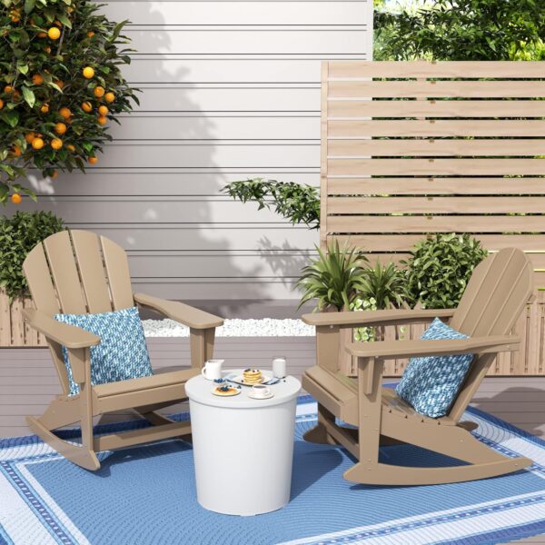 WestinTrends Malibu Outdoor Rocking Chair Set of 2 - Image 3