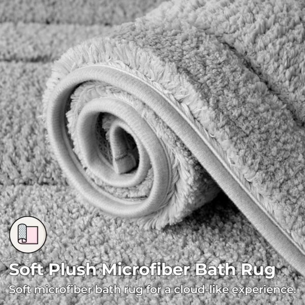 GRANNY SAYS Gray Bathroom Rugs - Image 3