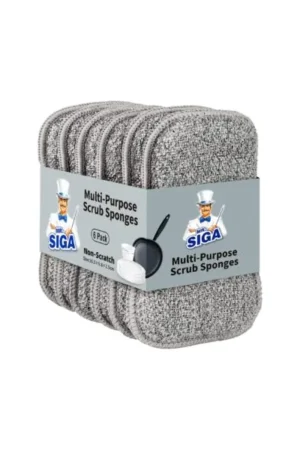 MR.SIGA Dual-Sided Scrub Sponges