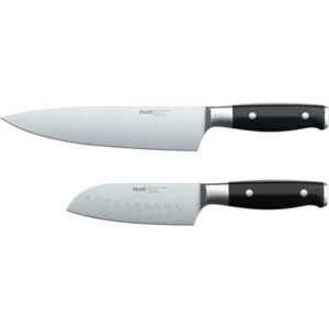 Ninja Foodi NeverDull System 2-Piece Chef Knife & Santoku Knife Set