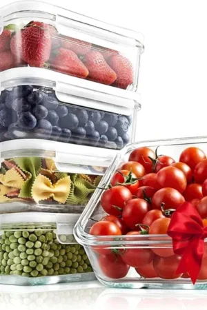 NutriChef 10-Piece Superior Glass Food Storage