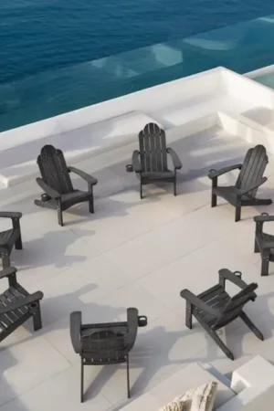 LUE BONA HDPS Adirondack Chairs Set of 4