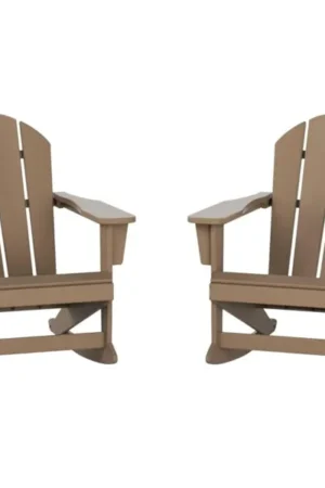 WestinTrends Malibu Outdoor Rocking Chair Set of 2