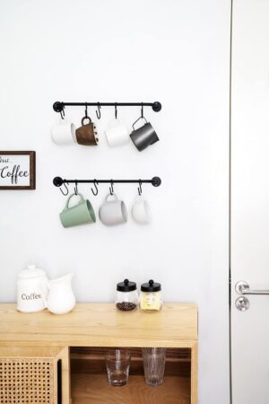 Mkono Mug Holder Wall Mounted Coffee Cup Rack - Image 3