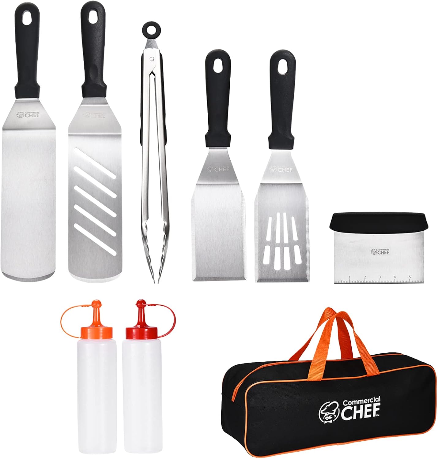 Commercial Chef 9PC Griddle Accessories Kit
