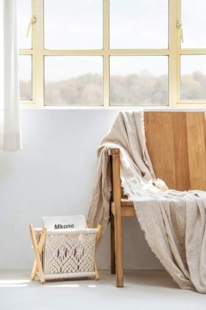 Mkono Macrame Magazine Rack - Image 3