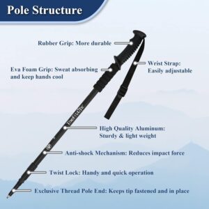 TheFitLife Nordic Walking Trekking Poles - Image 3
