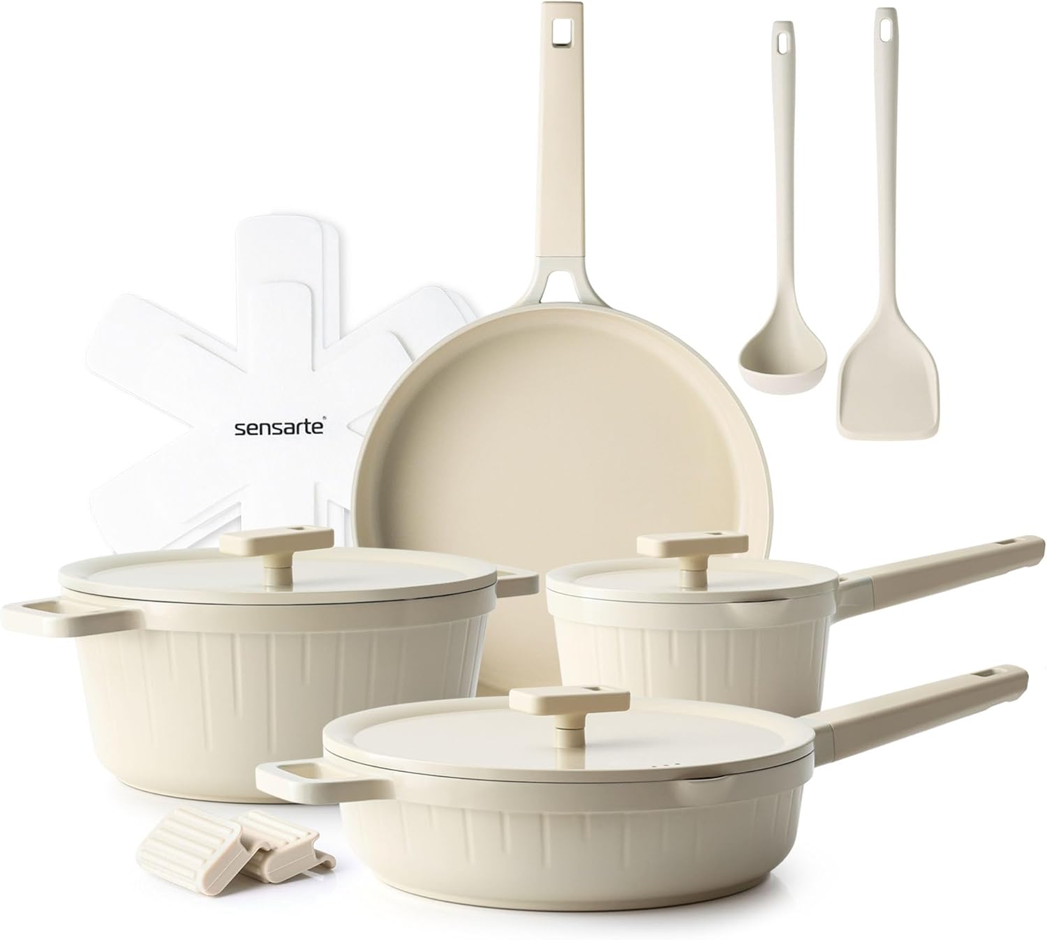SENSARTE Ceramic Cookware Set