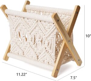Mkono Macrame Magazine Rack - Image 2
