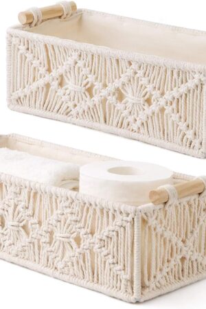 Mkono Macrame Storage Baskets