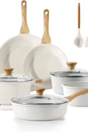 SENSARTE Nonstick Ceramic Cookware Set