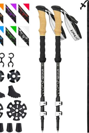 TheFitLife Carbon Fiber Trekking Poles