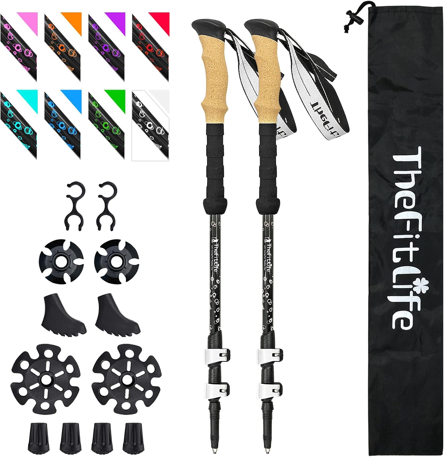 TheFitLife Carbon Fiber Trekking Poles
