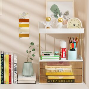 3 Drawers 2 Tier Makeup Organizer - - Image 7