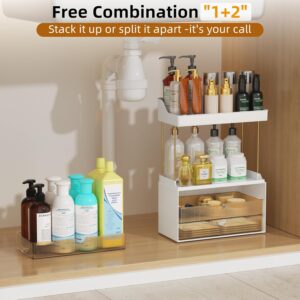 3 Drawers 2 Tier Makeup Organizer - - Image 5
