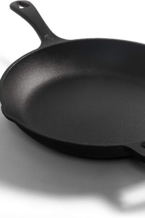 Commercial CHEF 10 Inch Cast Iron Skillet, Pre-Seasoned Cast Iron Pan with Dual Pour Spouts