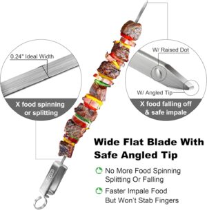 GRILLART Kabob Skewers for Grilling - Image 4