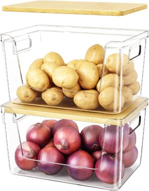2 Set Pantry Organizer and Stackable Storage
