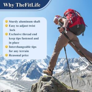 TheFitLife Nordic Walking Trekking Poles - Image 4