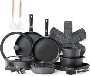 SENSARTE 24 Piece Pots and Pans Set,