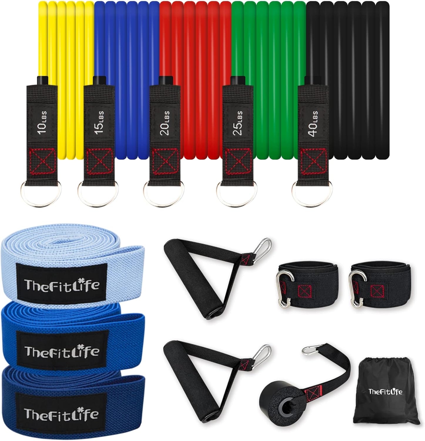 TheFitLife Resistance Exercise Bands Set