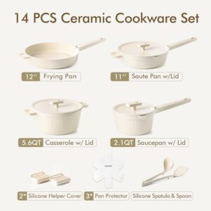 SENSARTE Ceramic Cookware Set - Image 5