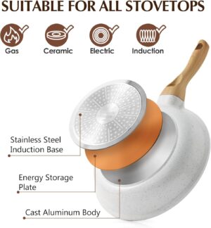 SENSARTE Nonstick Ceramic Cookware - Image 5