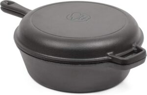 COMMERCIAL CHEF 3-Quart Dutch Oven with Skillet Lid