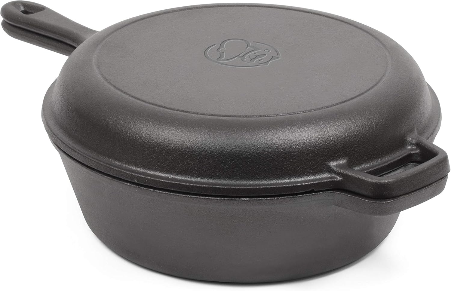 COMMERCIAL CHEF 3-Quart Dutch Oven with Skillet Lid