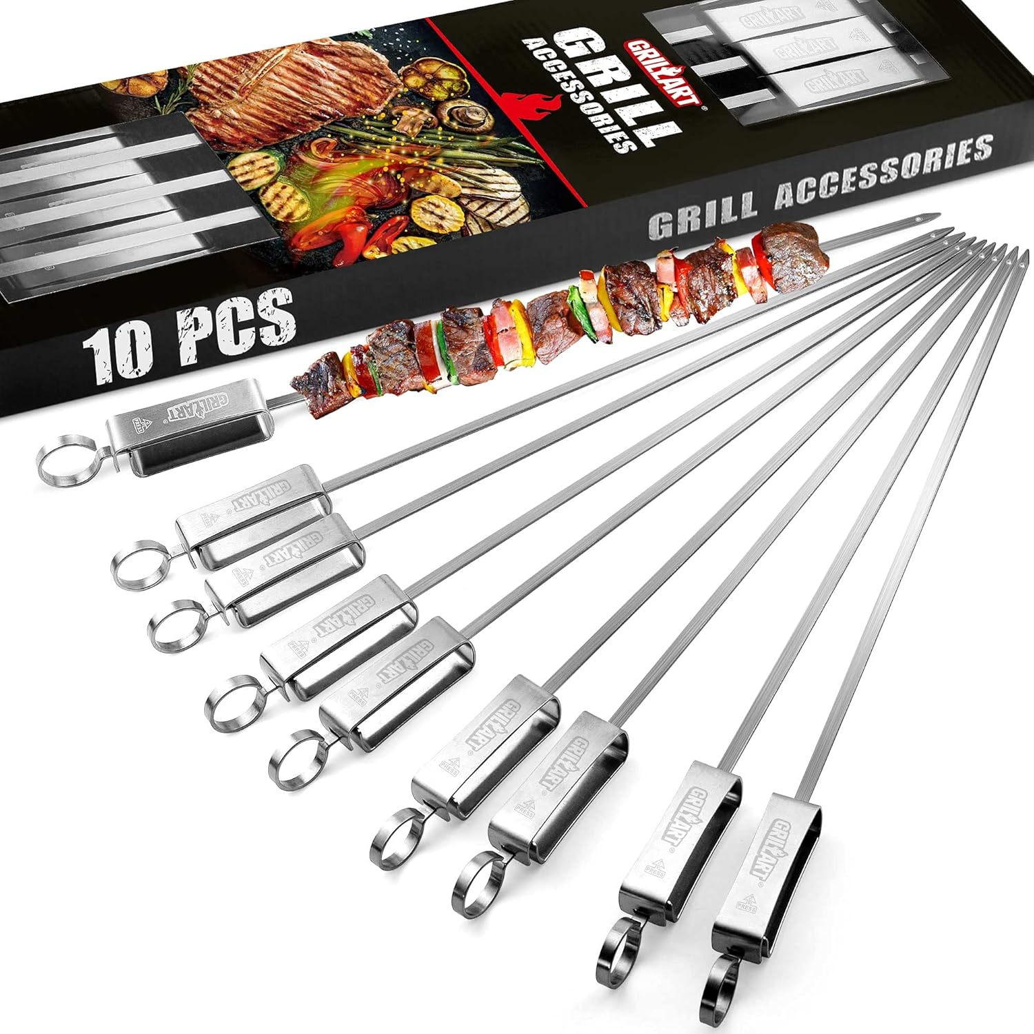 GRILLART Kabob Skewers for Grilling