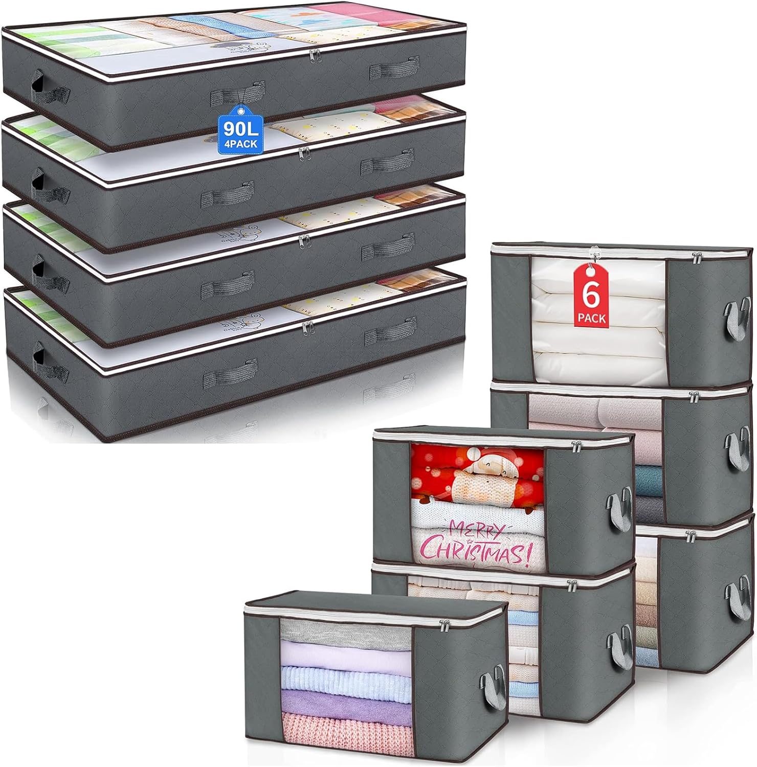 6 Pack + 4 Pack Storage Bags