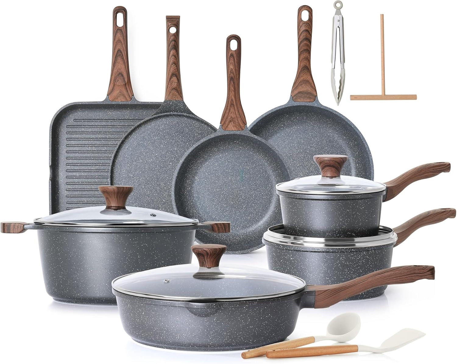 SENSARTE Nonstick Cookware Set 23-Piece,